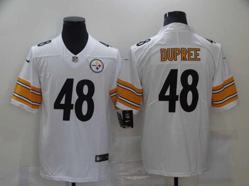 Men Pittsburgh Steelers #48 Dupree White Nike Vapor Untouchable Limited 2020 NFL Nike Jerseys